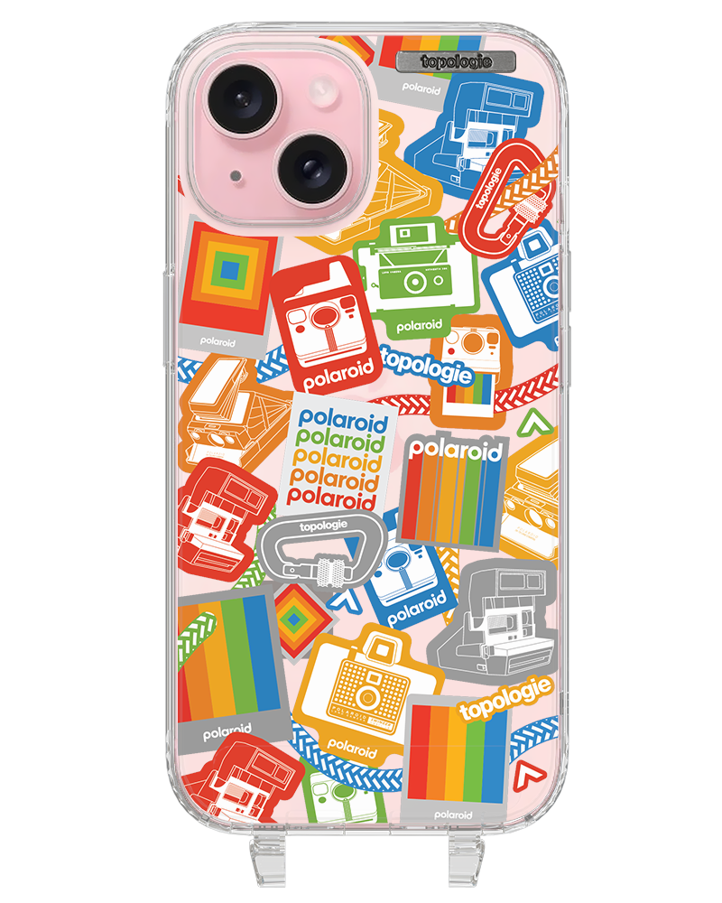 Polaroid x Topologie Bump Phone Case / Clear / Stickers