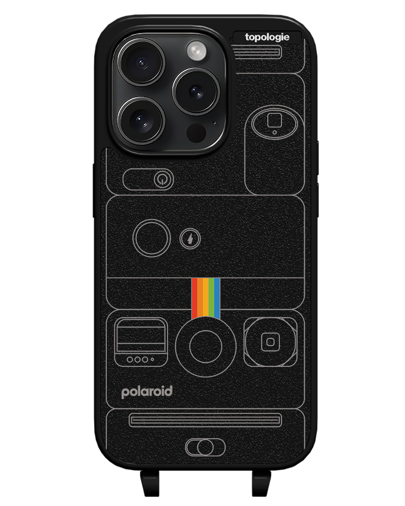 Polaroid x Topologie Bump Phone Case / Matte Black / Camera Black
