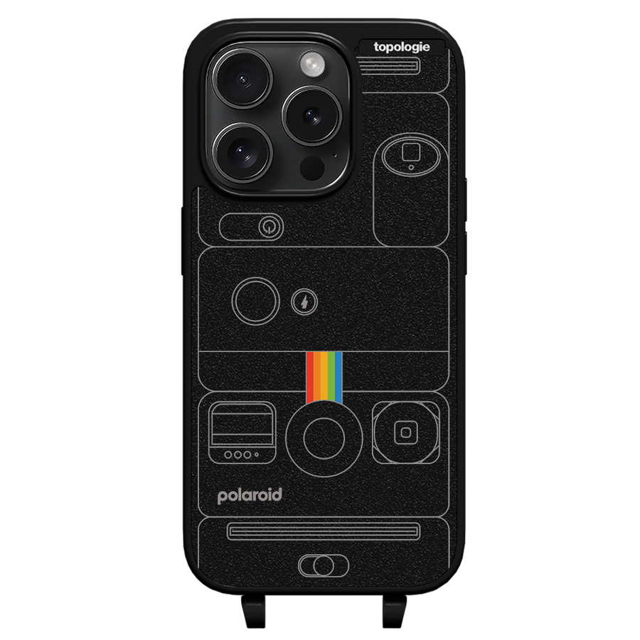 Polaroid x Topologie Bump Phone Case / Matte Black / Camera Black