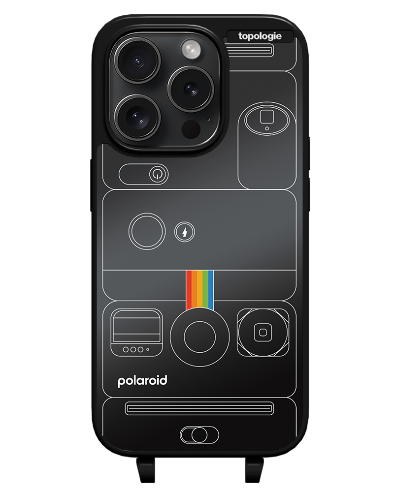 Polaroid x Topologie Bump Phone Case / Matte Black / Black Mirror / Camera Black