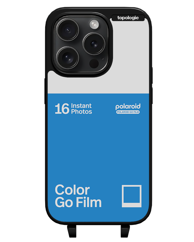 Polaroid x Topologie Bump Phone Case / Matte Black / Color Go Film Azure