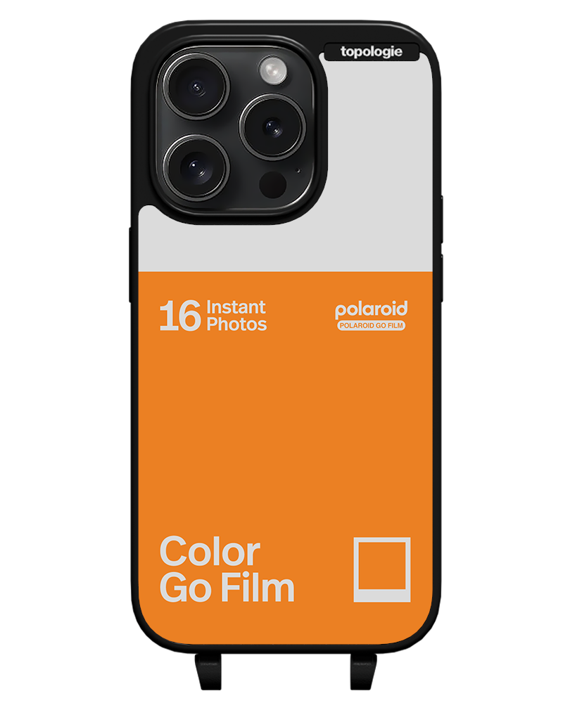 Polaroid x Topologie Bump Phone Case / Matte Black / Color Go Film Tangerine