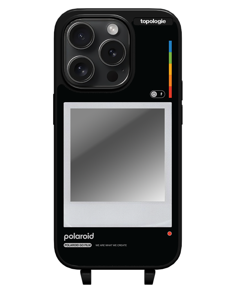 Polaroid x Topologie Bump Phone Case / Matte Black / Silver Mirror / Frame Black