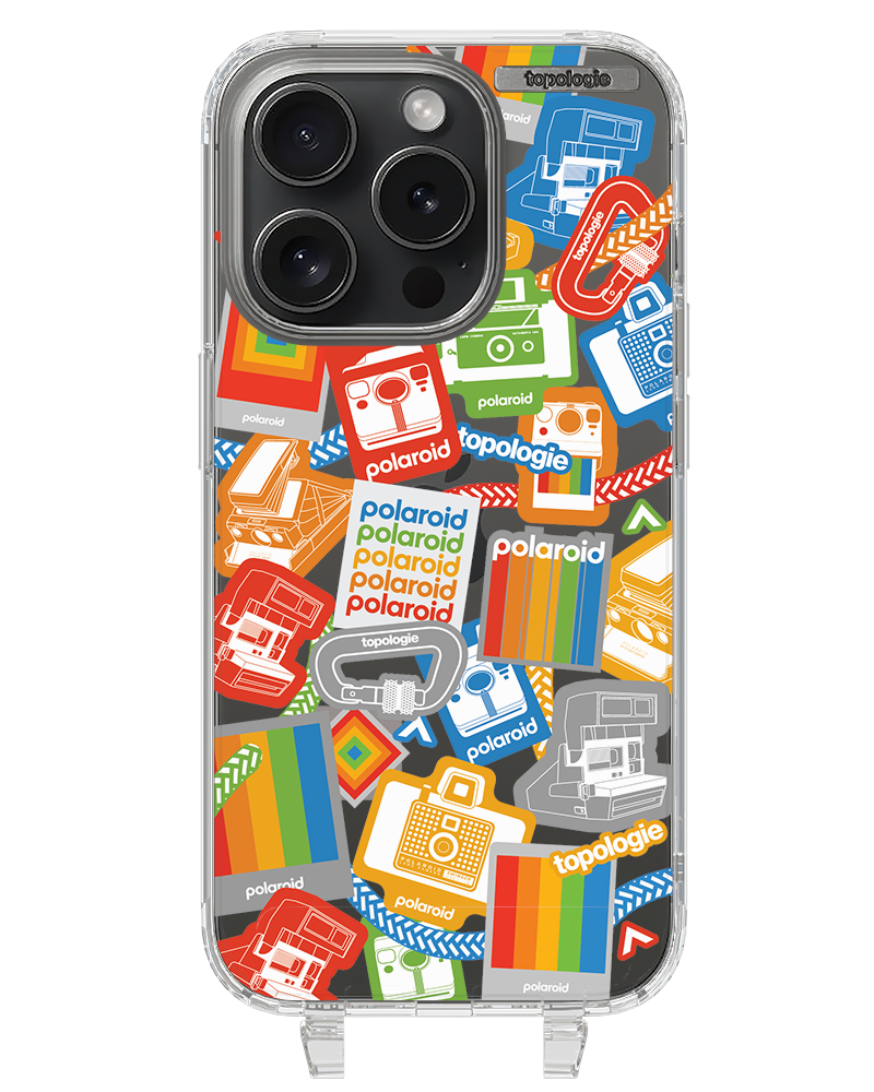 Polaroid x Topologie Bump Phone Case / Clear / Stickers
