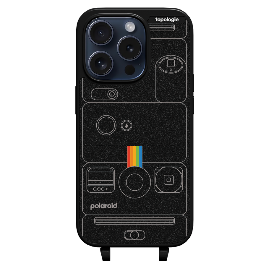 Polaroid x Topologie Bump Phone Case / Matte Black / Camera Black