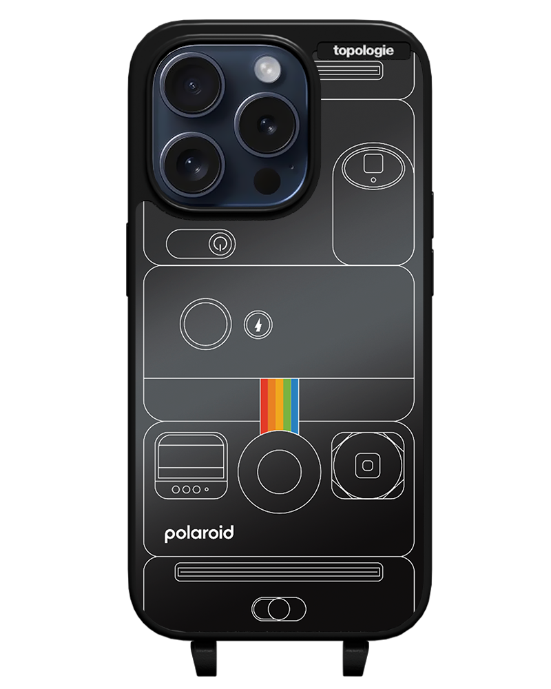Polaroid x Topologie Bump Phone Case / Matte Black / Black Mirror / Camera Black