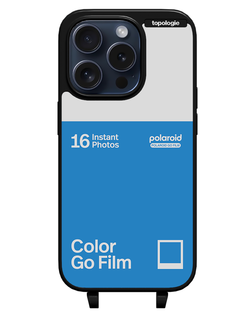 Polaroid x Topologie Bump Phone Case / Matte Black / Color Go Film Azure