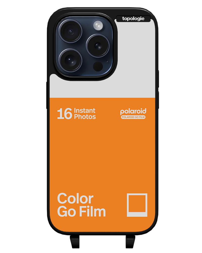 Polaroid x Topologie Bump Phone Case / Matte Black / Color Go Film Tangerine