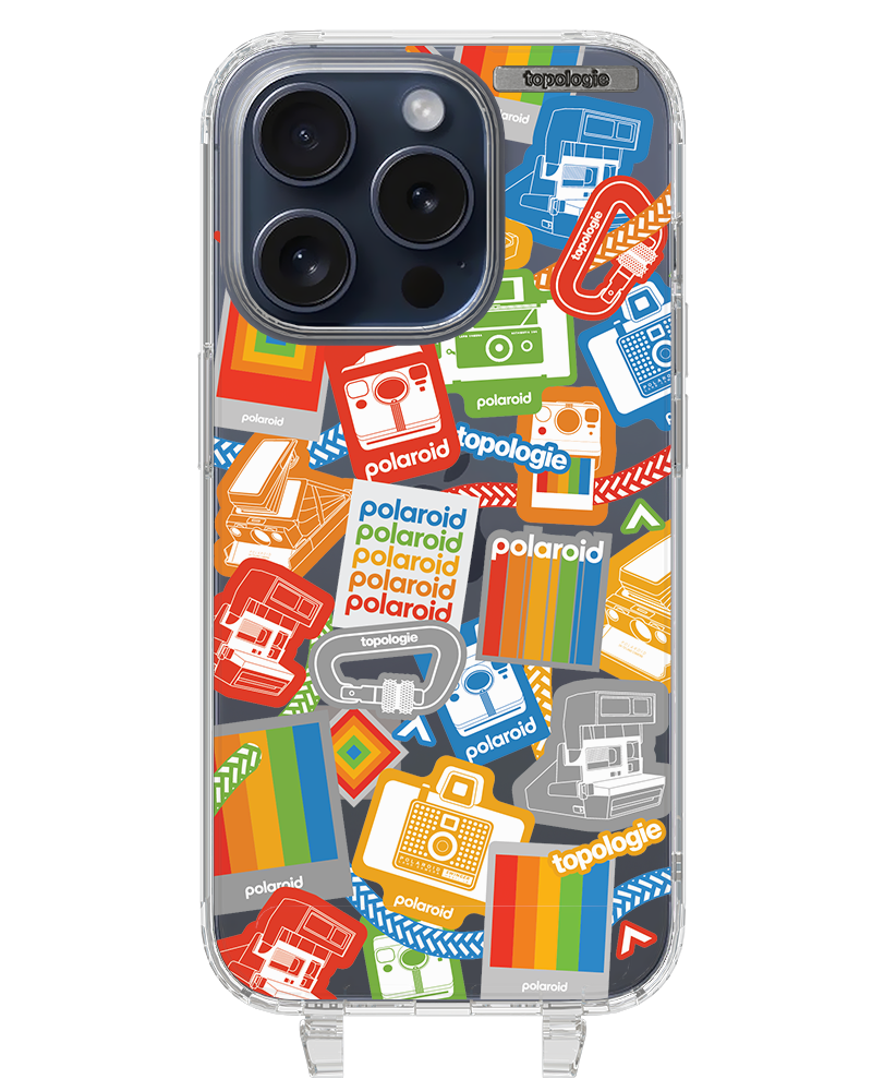 Polaroid x Topologie Bump Phone Case / Clear / Stickers