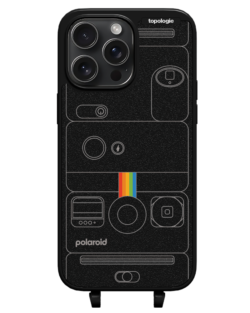 Polaroid x Topologie Bump Phone Case / Matte Black / Camera Black