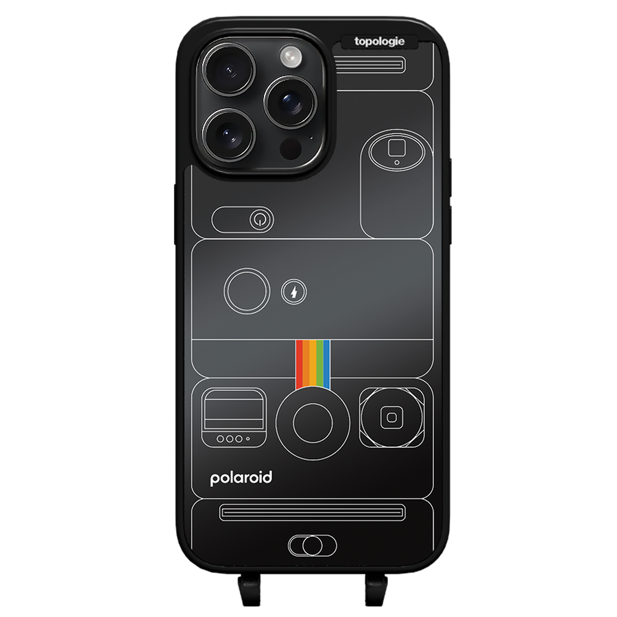 Polaroid x Topologie Bump Phone Case / Matte Black / Black Mirror / Camera Black