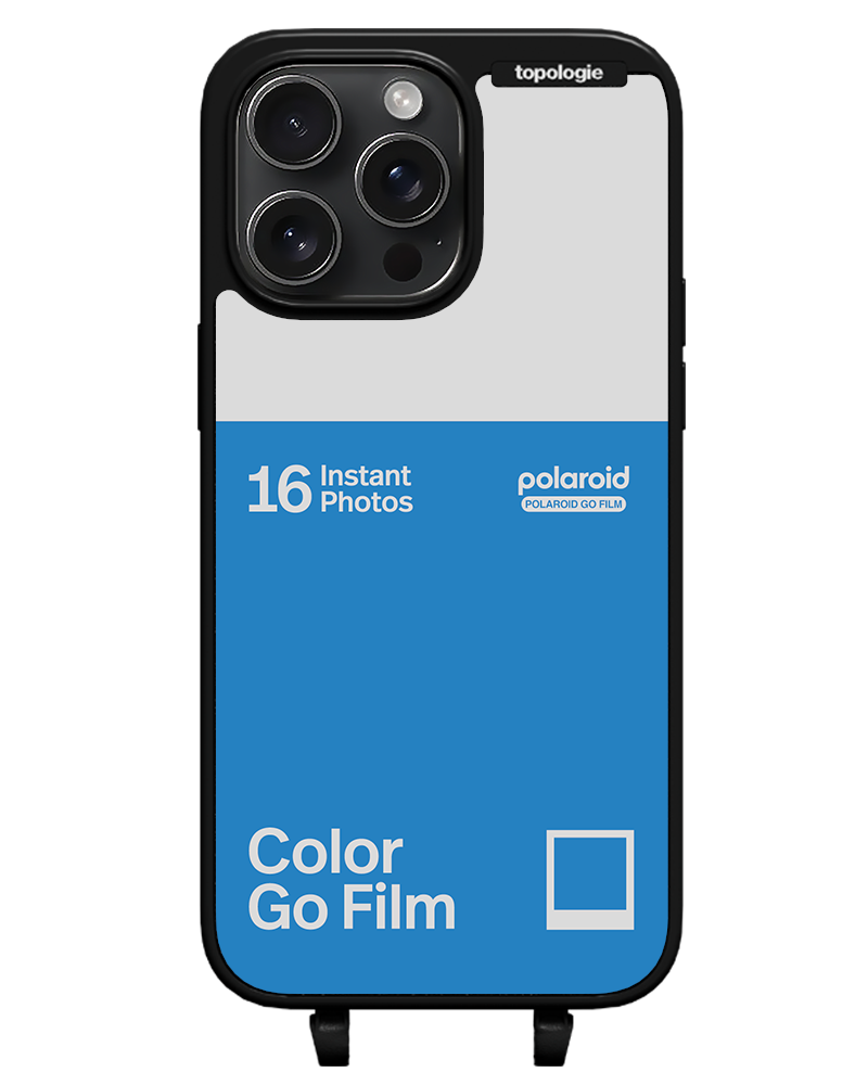 Polaroid x Topologie Bump Phone Case / Matte Black / Color Go Film Azure