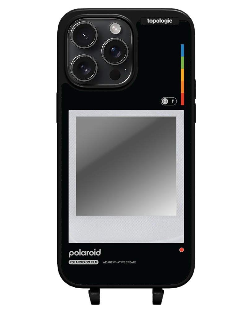 Polaroid x Topologie Bump Phone Case / Matte Black / Silver Mirror / Frame Black