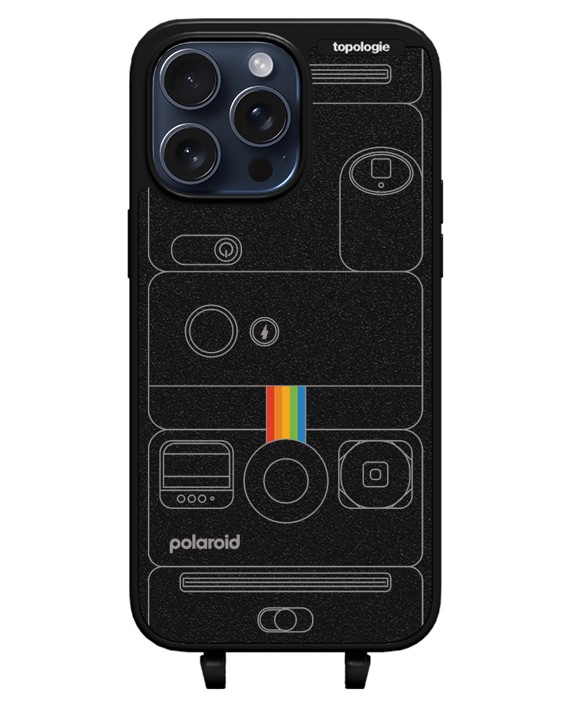 Polaroid x Topologie Bump Phone Case / Matte Black / Camera Black