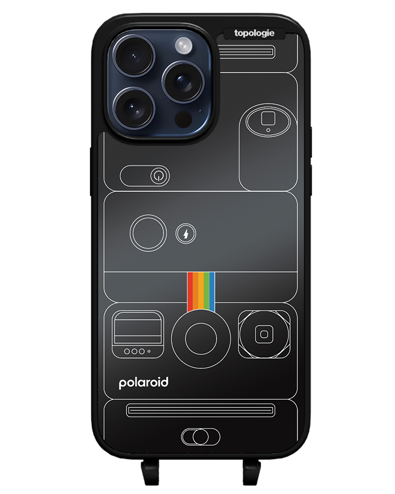 Polaroid x Topologie Bump Phone Case / Matte Black / Black Mirror / Camera Black