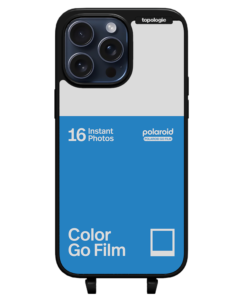 Polaroid x Topologie Bump Phone Case / Matte Black / Color Go Film Azure