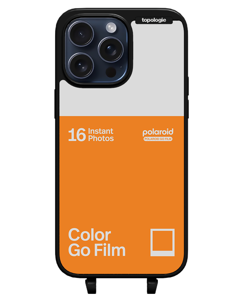 Polaroid x Topologie Bump Phone Case / Matte Black / Color Go Film Tangerine