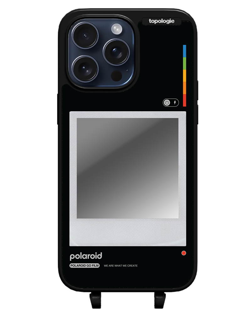Polaroid x Topologie Bump Phone Case / Matte Black / Silver Mirror / Frame Black