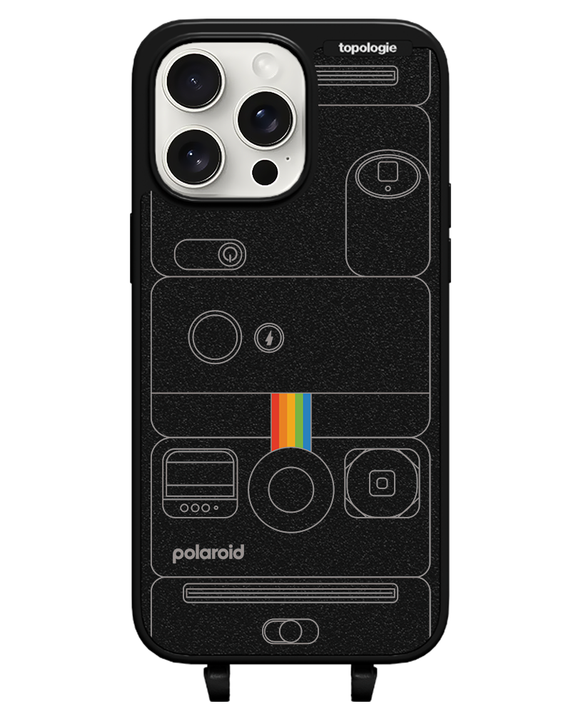 Polaroid x Topologie Bump Phone Case / Matte Black / Camera Black