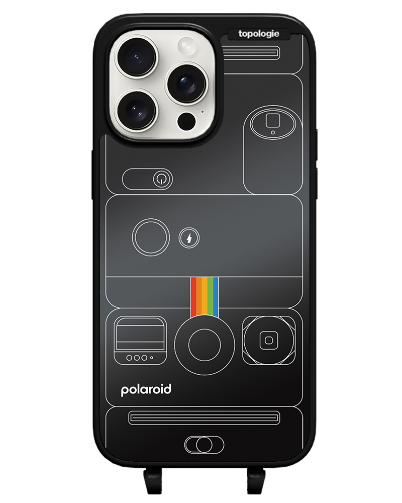 Polaroid x Topologie Bump Phone Case / Matte Black / Black Mirror / Camera Black