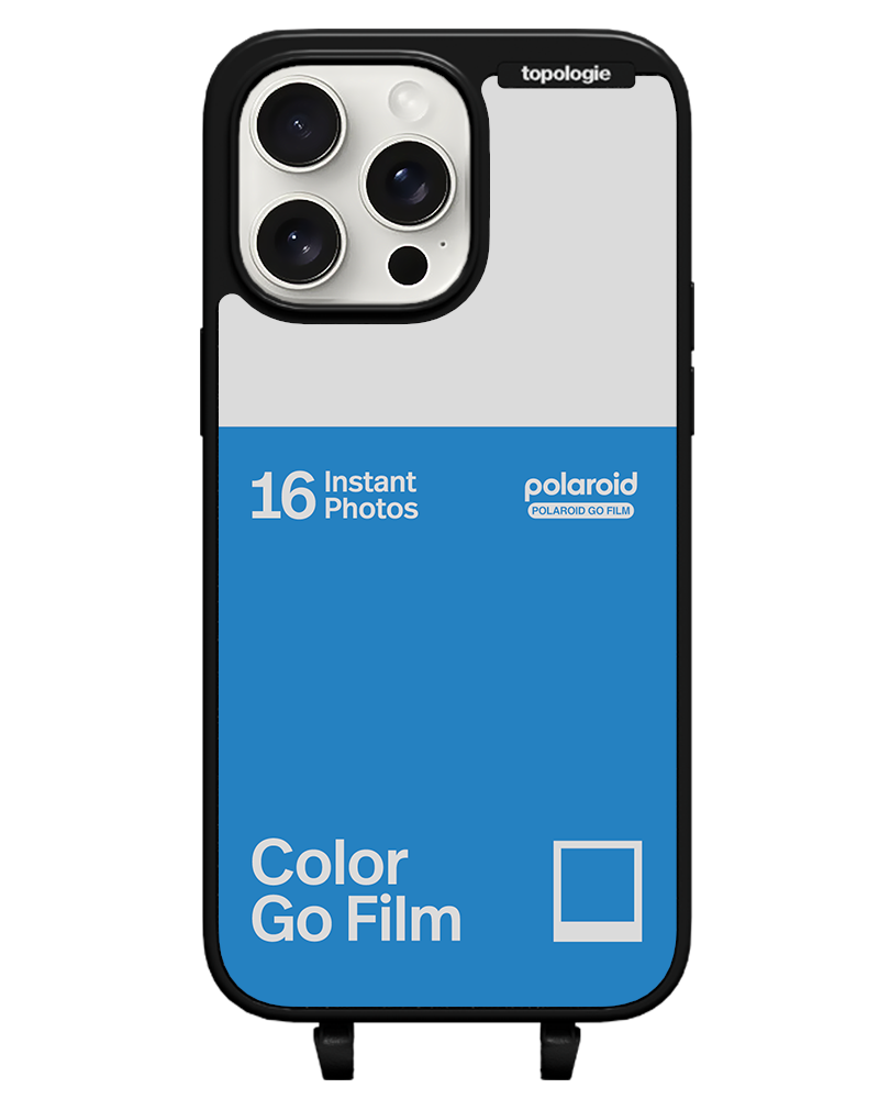 Polaroid x Topologie Bump Phone Case / Matte Black / Color Go Film Azure
