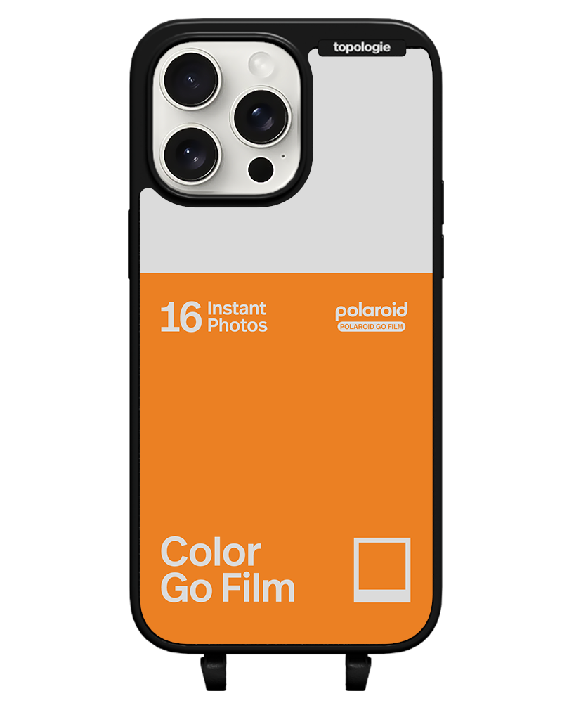 Polaroid x Topologie Bump Phone Case / Matte Black / Color Go Film Tangerine