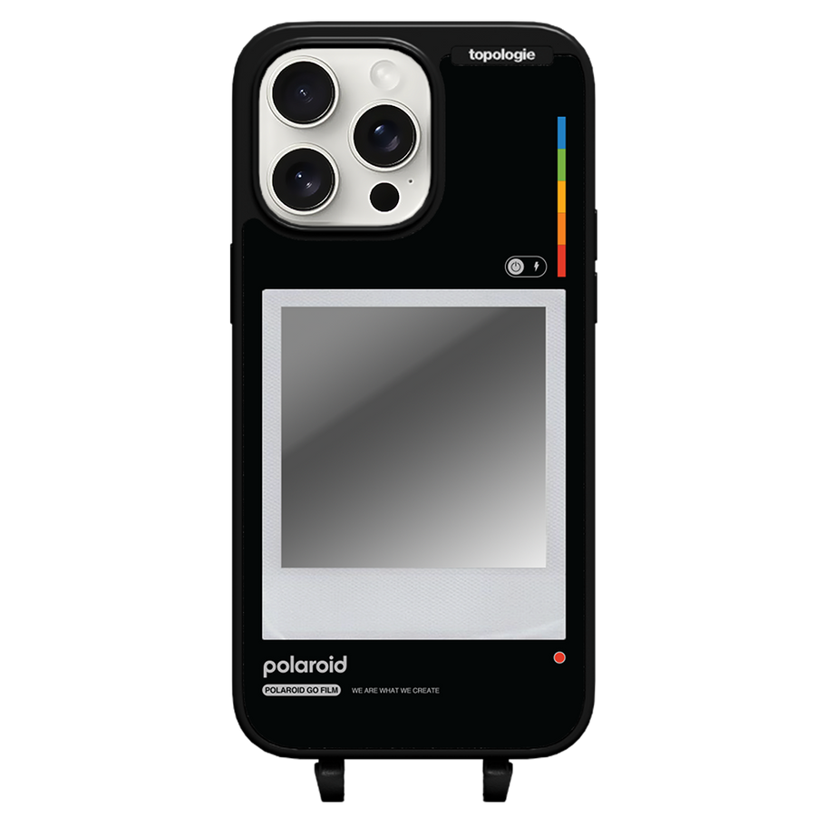 Polaroid x Topologie Bump Phone Case / Matte Black / Silver Mirror / Frame Black