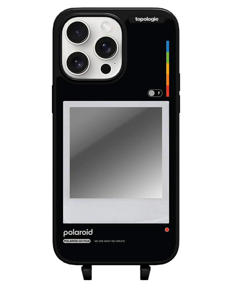 Polaroid x Topologie Bump Phone Case / Matte Black / Silver Mirror / Frame Black