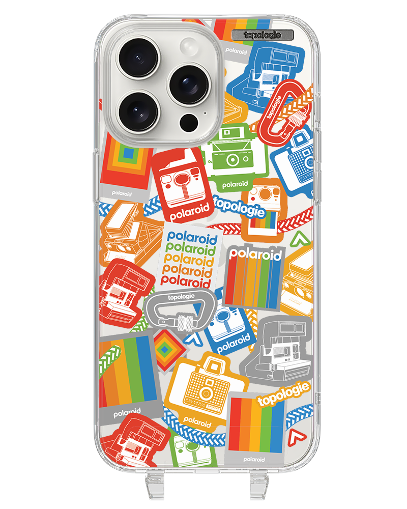 Polaroid x Topologie Bump Phone Case / Clear / Stickers