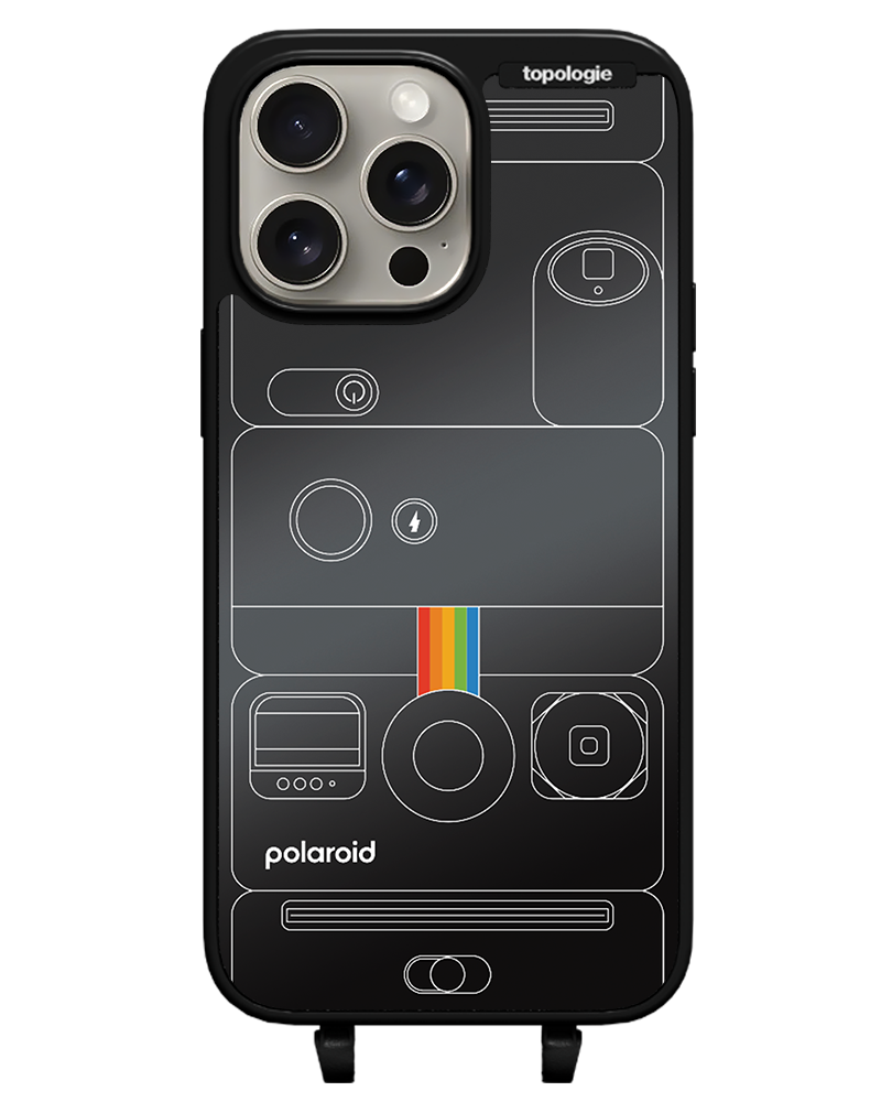 Polaroid x Topologie Bump Phone Case / Matte Black / Black Mirror / Camera Black