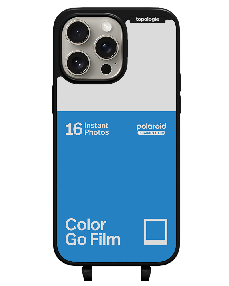 Polaroid x Topologie Bump Phone Case / Matte Black / Color Go Film Azure