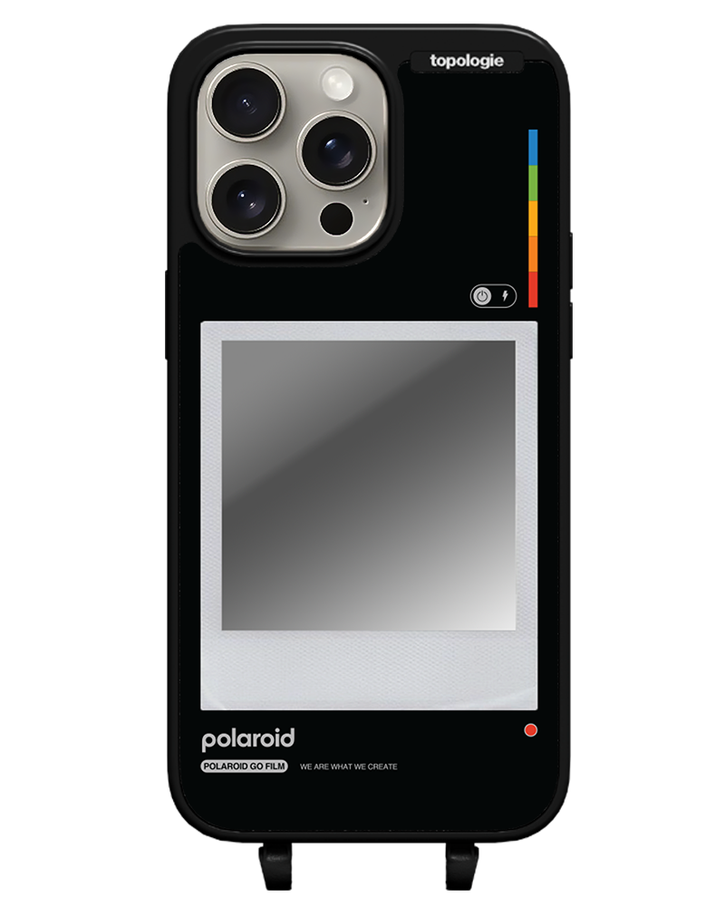 Polaroid x Topologie Bump Phone Case / Matte Black / Silver Mirror / Frame Black