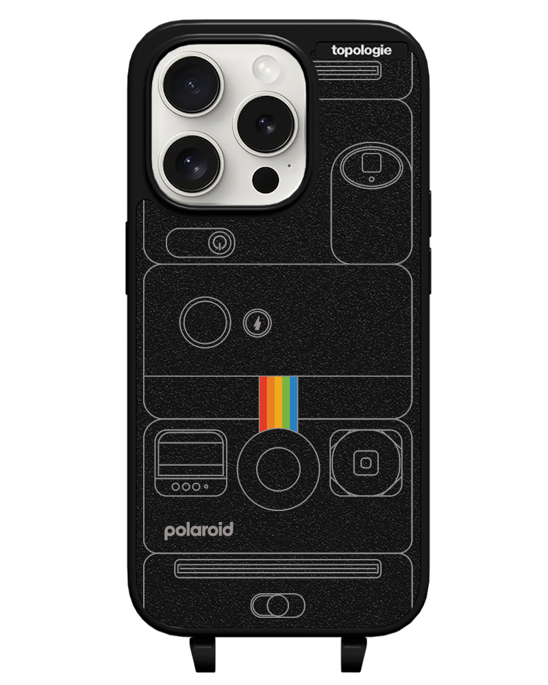 Polaroid x Topologie Bump Phone Case / Matte Black / Camera Black