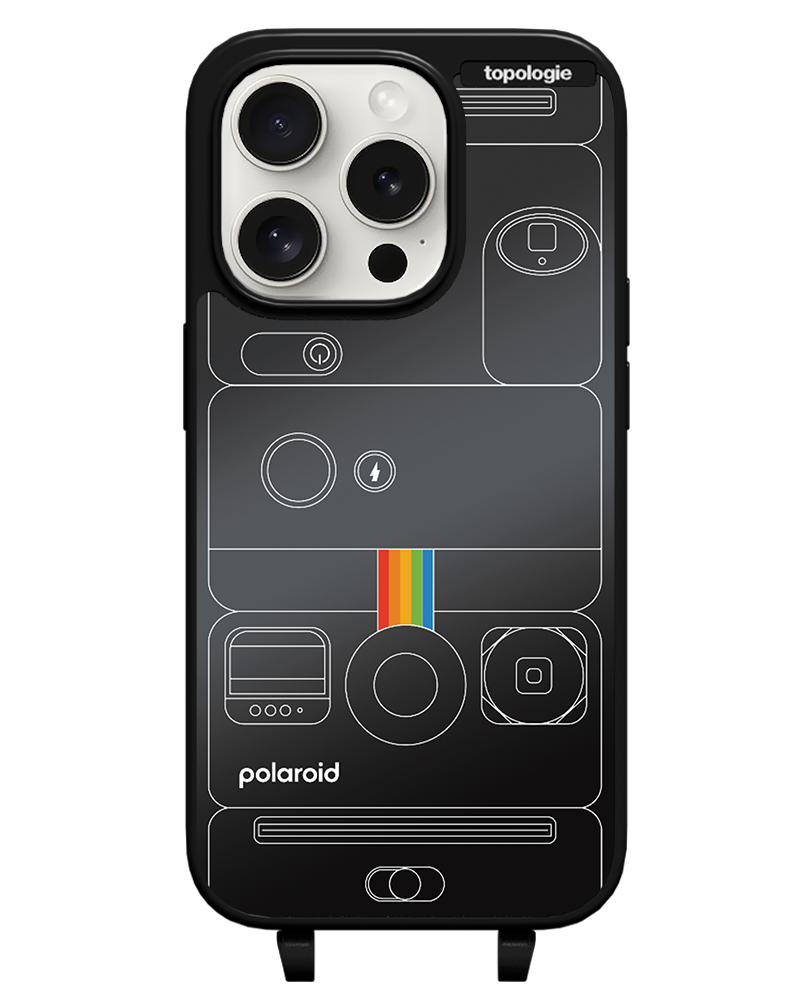 Polaroid x Topologie Bump Phone Case / Matte Black / Black Mirror / Camera Black
