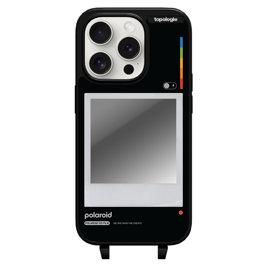 Polaroid x Topologie Bump Phone Case / Matte Black / Silver Mirror / Frame Black