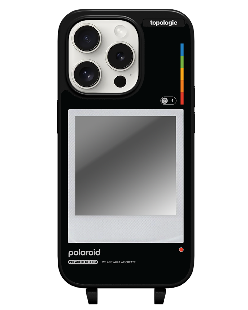 Polaroid x Topologie Bump Phone Case / Matte Black / Silver Mirror / Frame Black