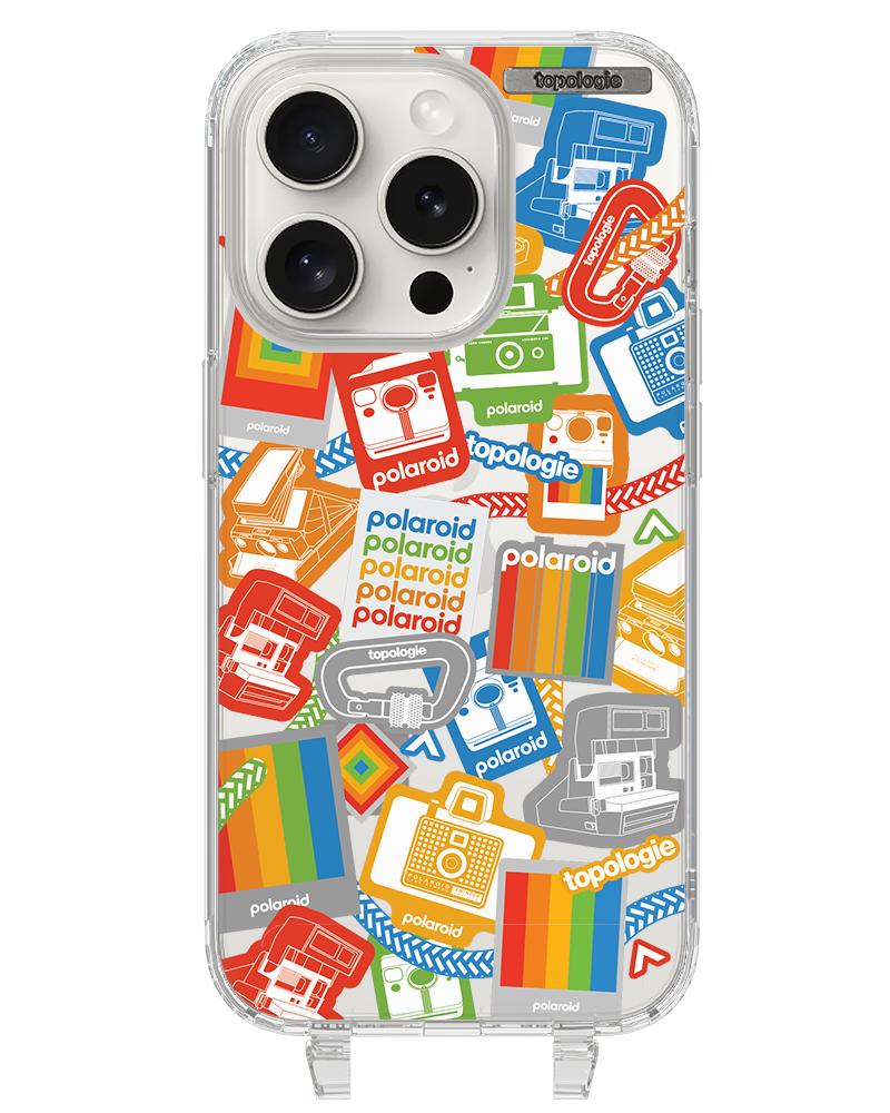 Polaroid x Topologie Bump Phone Case / Clear / Stickers