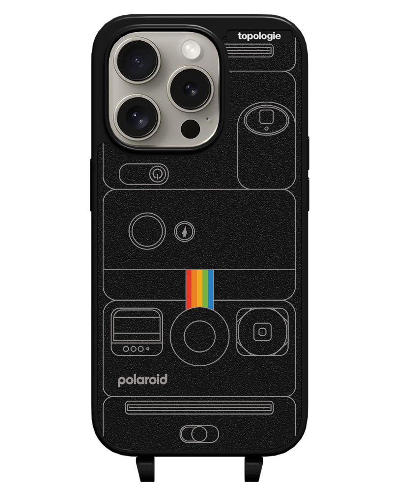 Polaroid x Topologie Bump Phone Case / Matte Black / Camera Black