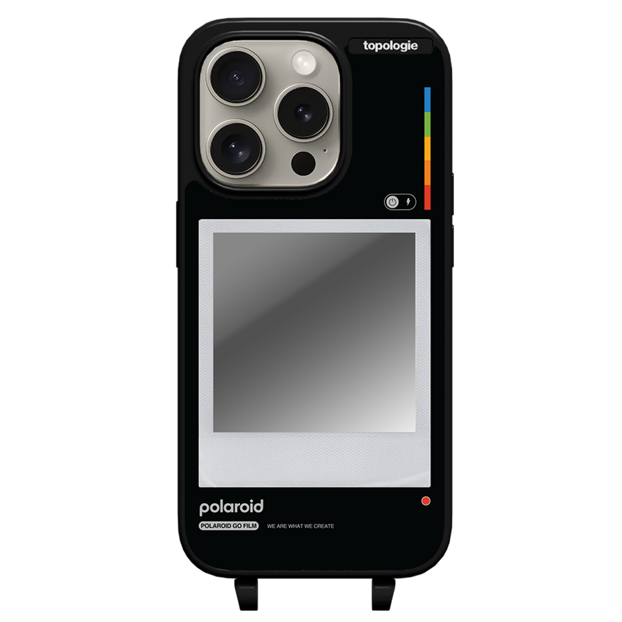 Polaroid x Topologie Bump Phone Case / Matte Black / Silver Mirror / Frame Black