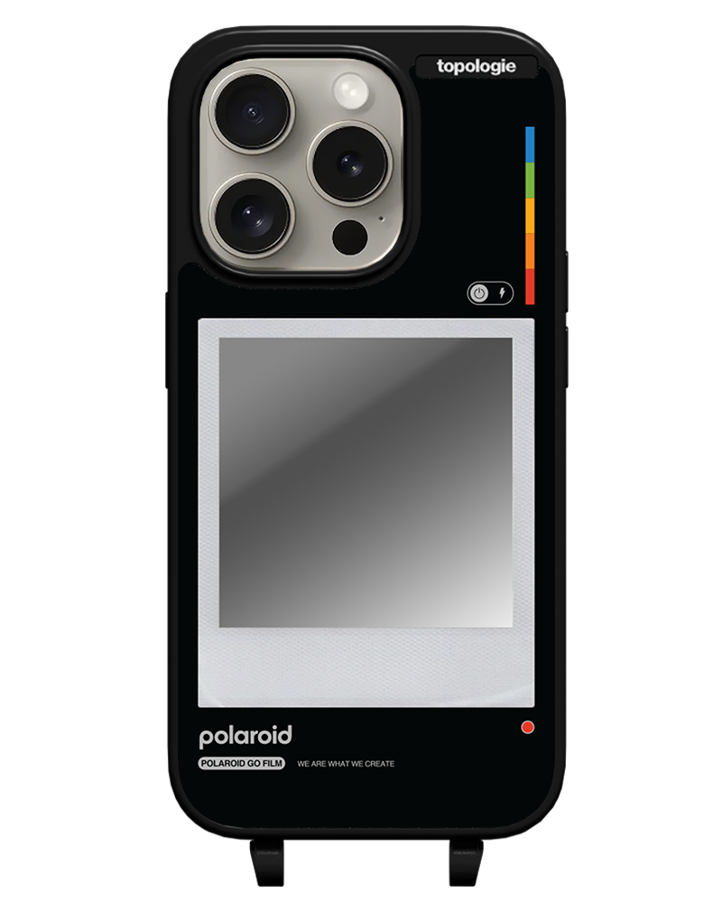 Polaroid x Topologie Bump Phone Case / Matte Black / Silver Mirror / Frame Black