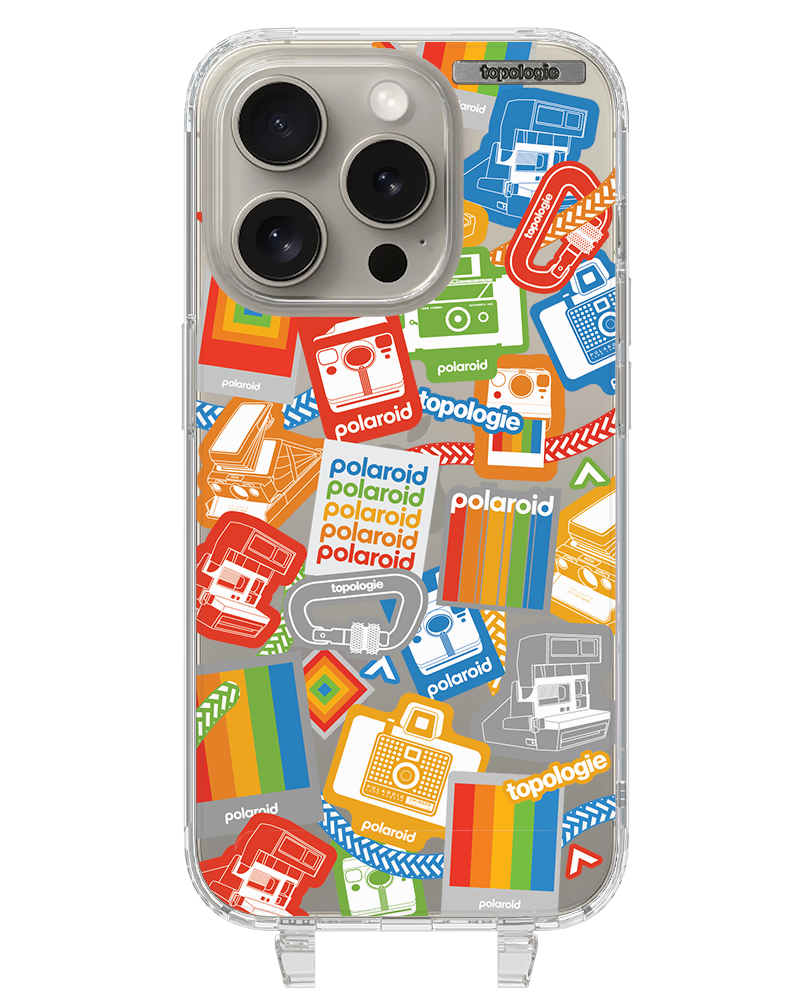 Polaroid x Topologie Bump Phone Case / Clear / Stickers