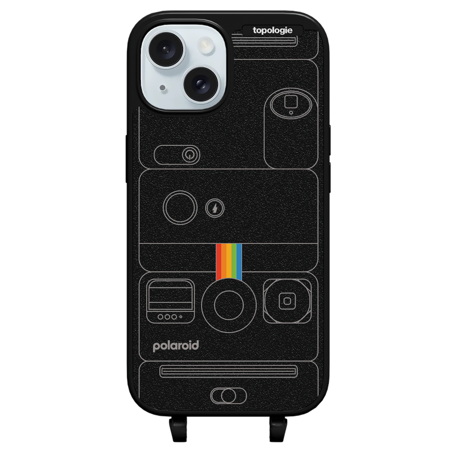 Polaroid x Topologie Bump Phone Case / Matte Black / Camera Black