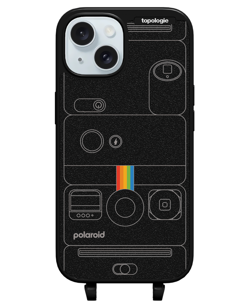 Polaroid x Topologie Bump Phone Case / Matte Black / Camera Black
