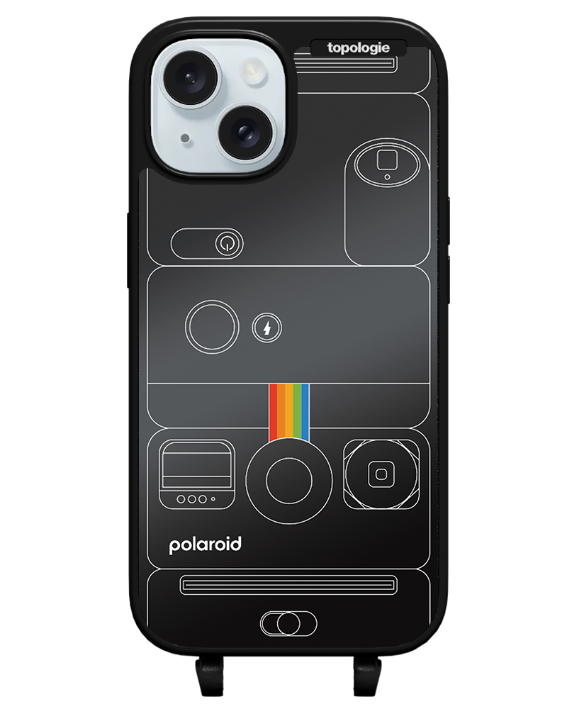 Polaroid x Topologie Bump Phone Case / Matte Black / Black Mirror / Camera Black