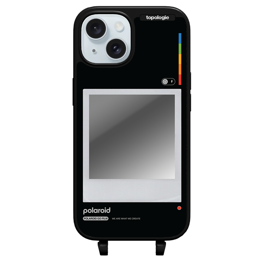 Polaroid x Topologie Bump Phone Case / Matte Black / Silver Mirror / Frame Black