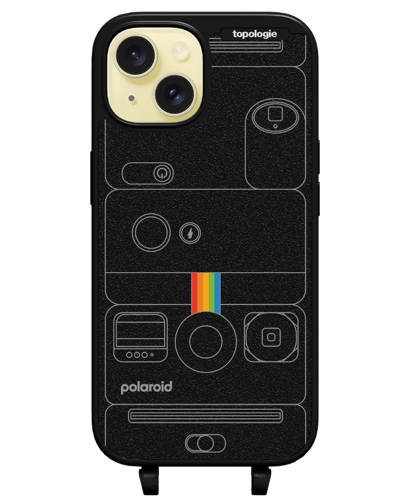Polaroid x Topologie Bump Phone Case / Matte Black / Camera Black