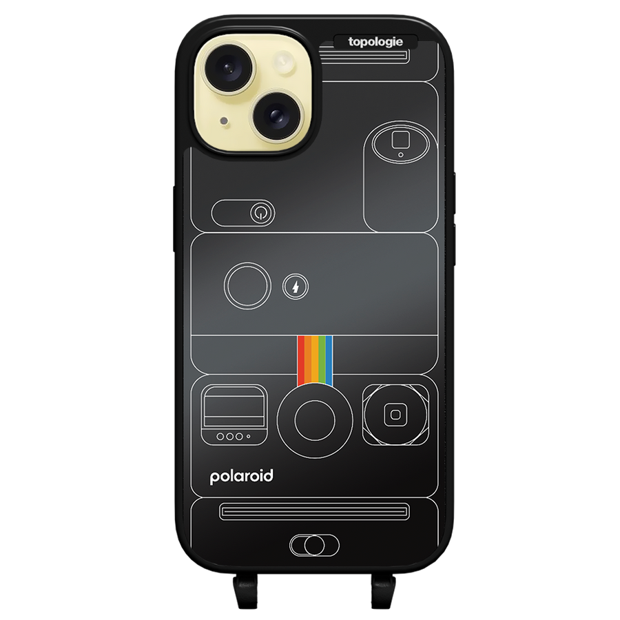 Polaroid x Topologie Bump Phone Case / Matte Black / Black Mirror / Camera Black