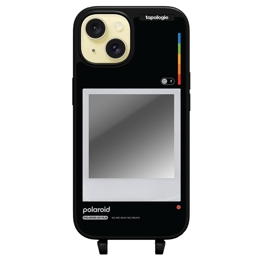 Polaroid x Topologie Bump Phone Case / Matte Black / Silver Mirror / Frame Black