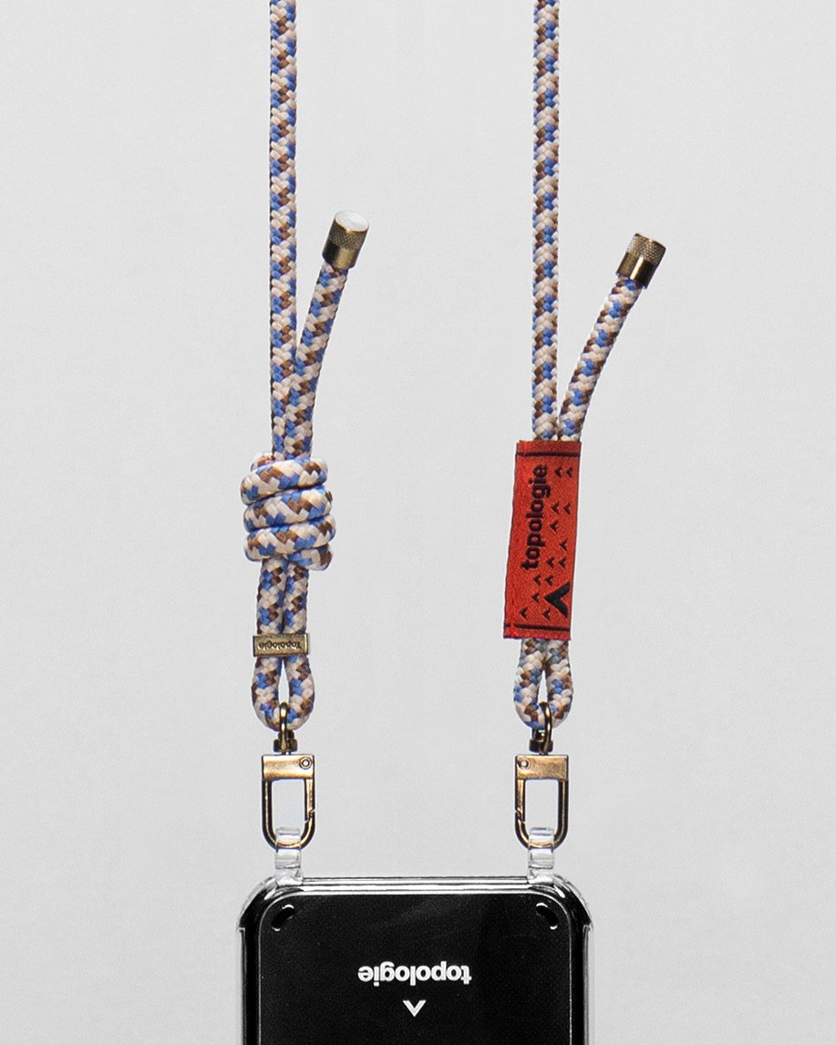 Verdon Phone Case / Clear / 6.0mm Rope / Beige Purple