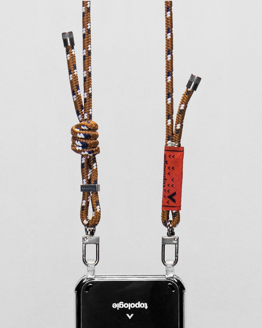 Verdon Phone Case / Clear / 6.0mm Rope / Brown Navy